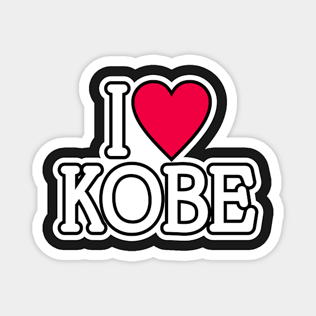 I Love Kobe Magnet by ARTSYILA