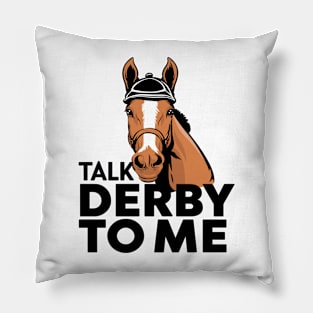 Funny Derby Day Pillow