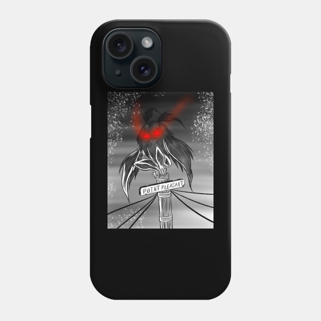 Mothman Phone Case by TheLenRoman