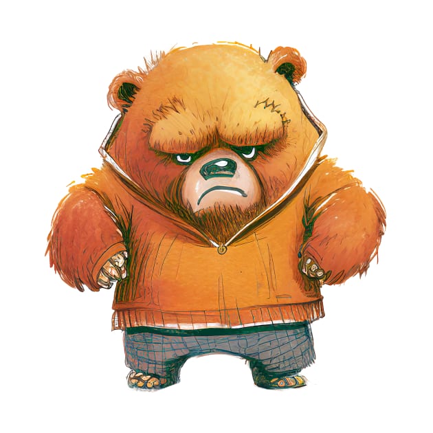 Bear Cute Adorable Humorous Illustration by Cubebox