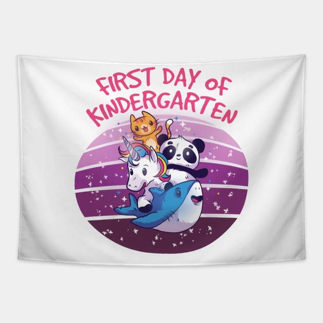 First day of kindergarten sign Tapestry by OpalOre
