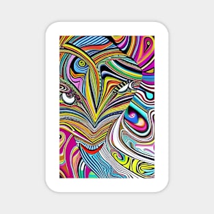 Zebra abstract Magnet