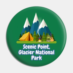 Scenic Point, Glacier National Park Pin