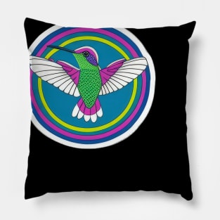 Hummingbird: Beautiful, Bright, & Colorful  | Pillow