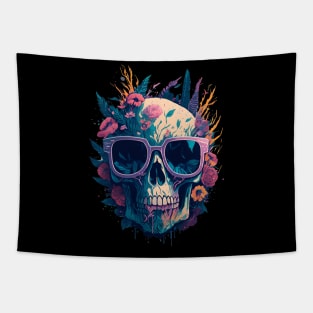 Dead Skull Wearing Sunglasses Tapestry