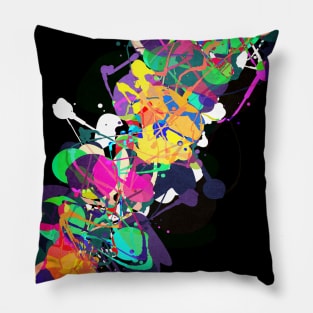 Mixed Media Colors 1 Pillow