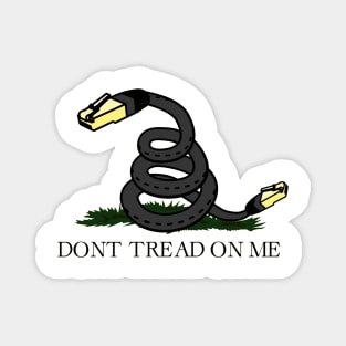 Support Net Neutrality / Don't Tread On Me Magnet