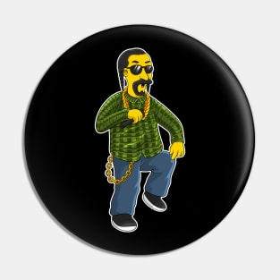 Simpsonize Snoop Ilustration Pin