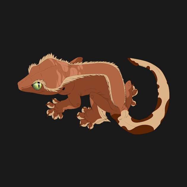 Bi-Color Crested Gecko by TwilightSaint