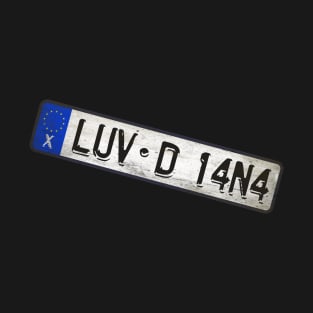 LUV - D 14N4 Car license plates T-Shirt