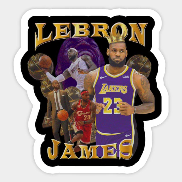 King Lebron James 23 Sticker by patrickstar1337