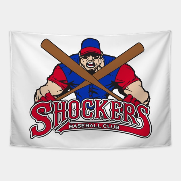 Shockers Baseball Club Tapestry by DavesTees