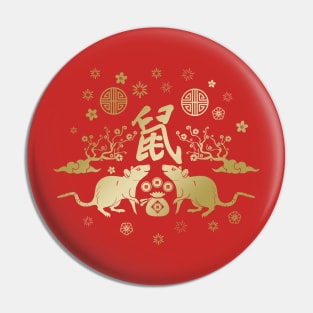 Chinese New Year of The Rat Pin