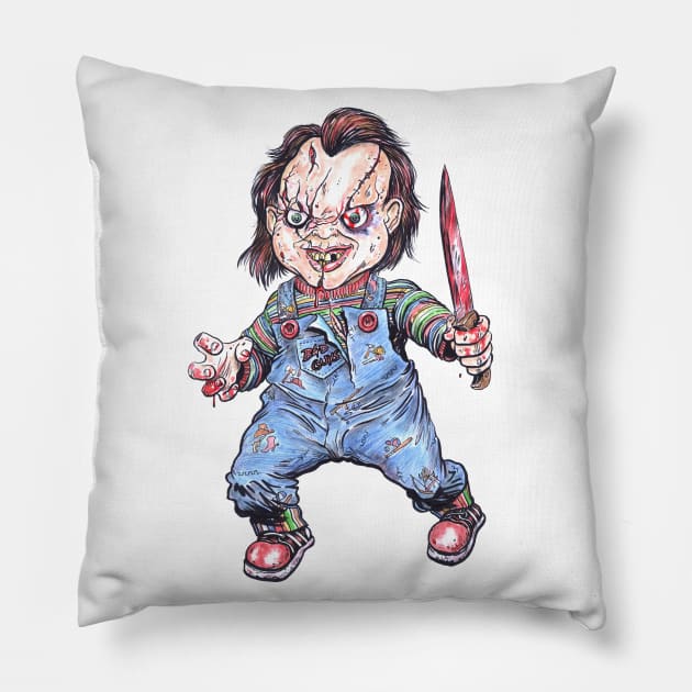 Chucky Pillow by MarcoDiLeonardo