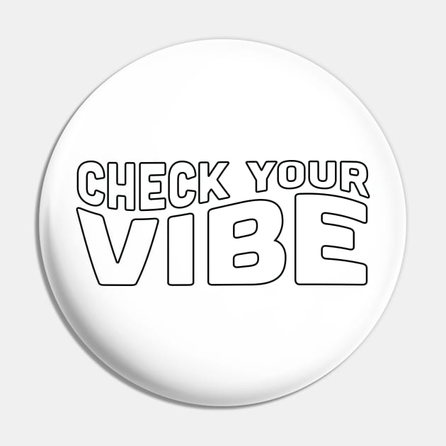 Vibes Vintage Tshirt Pin by Julia Newman Studio