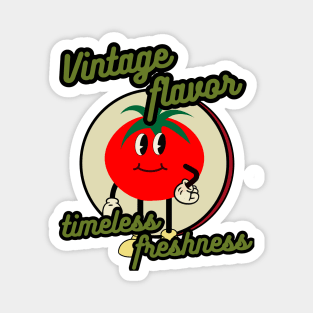 Vintage Flavor Timeless Freshness Magnet