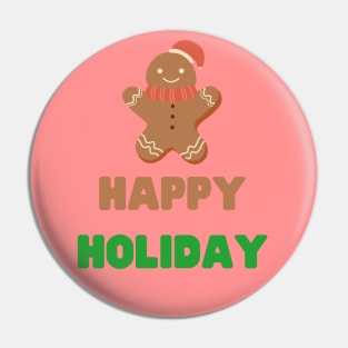 Gingerbread Cookies Happy Holiday Pin