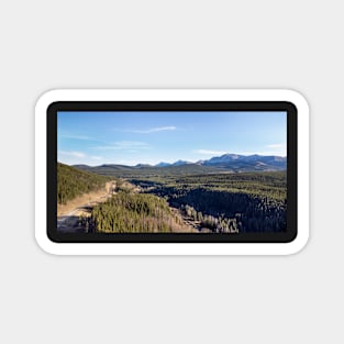 Aerial View of the Rocky Mountains Magnet
