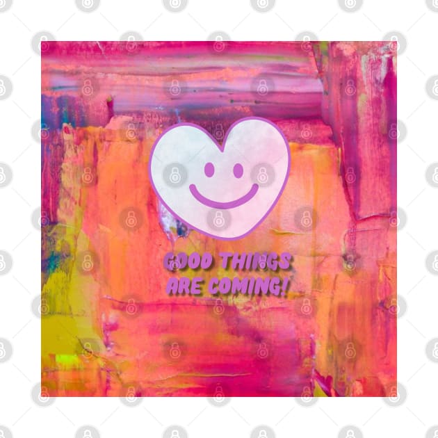 Smiling heart face, good things are coming by zzzozzo