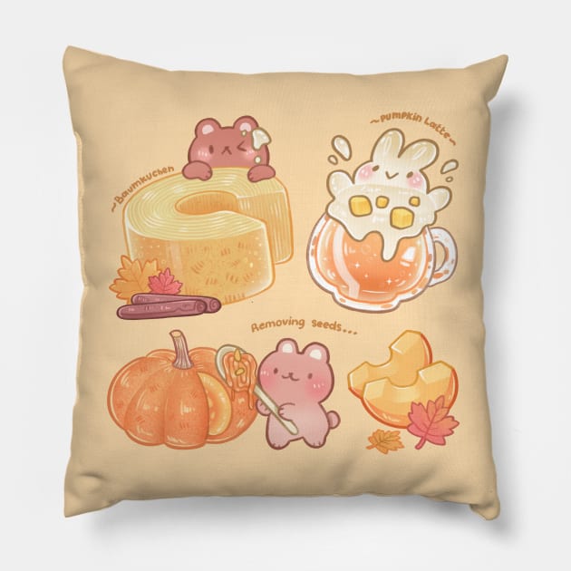 Fall Desserts Pillow by Kukoo.Kat