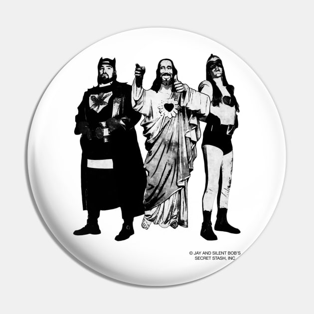 Jay & Silent Bob & Christ Pin by Morishasha