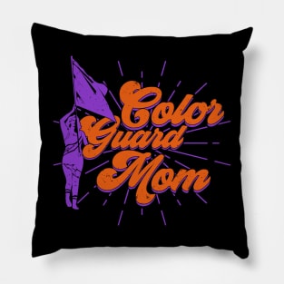 Flag Spinning Color Guard Mom Pillow