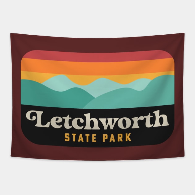 Letchworth State Park Hiking Trails New York Tapestry by PodDesignShop