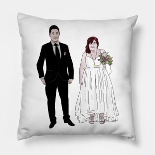 Danielle and Mohammed - wedding - 90 day fiance Pillow