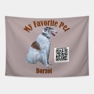 Cute aristocratic dog - BORZOI Tapestry