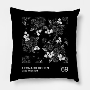 Lady Midnight / Minimalist Graphic Design Fan Artwork Pillow