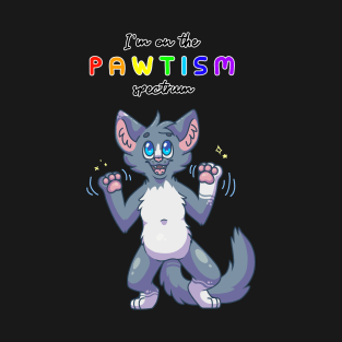 Pawtism Spectrum ActuallyAutistic Pride T-Shirt