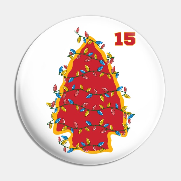 Chiefs Christmas. Mahomes 15 Lovers and Fans Pin by Megadorim