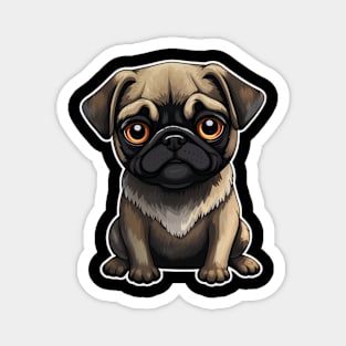 Cute Pug Dog - Dogs Pug Magnet