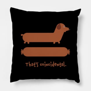 Funny Dachshund Sausage Wiener Dog Pillow