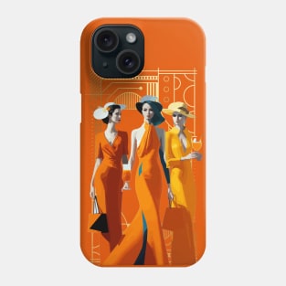 Three art deco women Phone Case