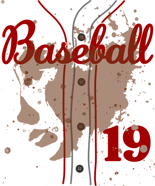 Baseball Jersey Number 19 Kids Baseball Uniform Dirty Funny #19 Kids T-Shirt by TeeCreations