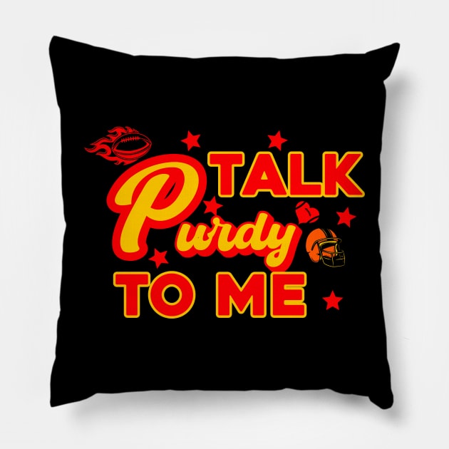 Talk Purdy To Me Pillow by aesthetice1