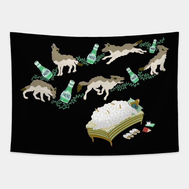 Sheep’s Nightmare Tapestry by BullShirtCo