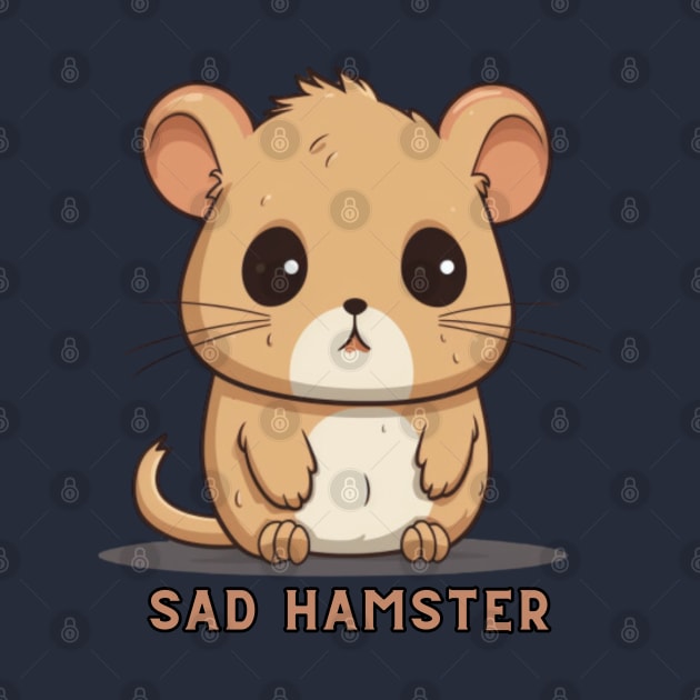 SAD Hamster Meme, funny tshirt, gift present ideas by Pattyld