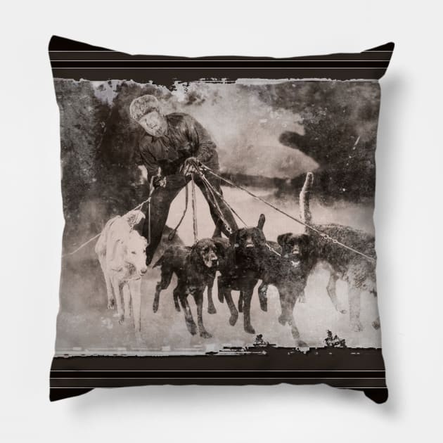 The Dog-walker 1 Pillow by ImpArtbyTorg