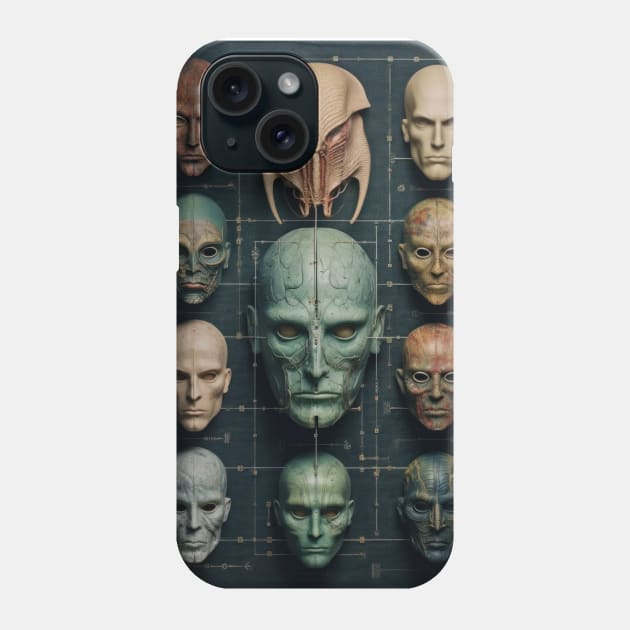 Masks Phone Case by Tim Molloy Art