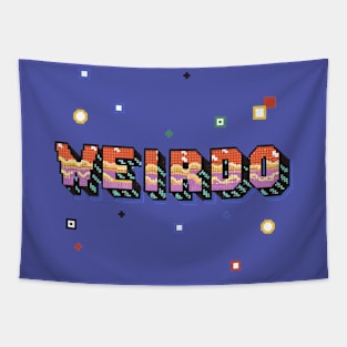 Weirdo | Retro Gaming Typography Tapestry