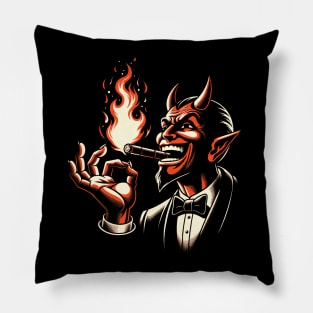 Smoking Devil Pillow