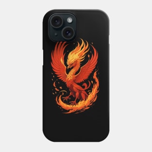 Red Flame Phoenix Phone Case