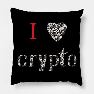 I love Cryptocurrency - Valentine's day Pillow