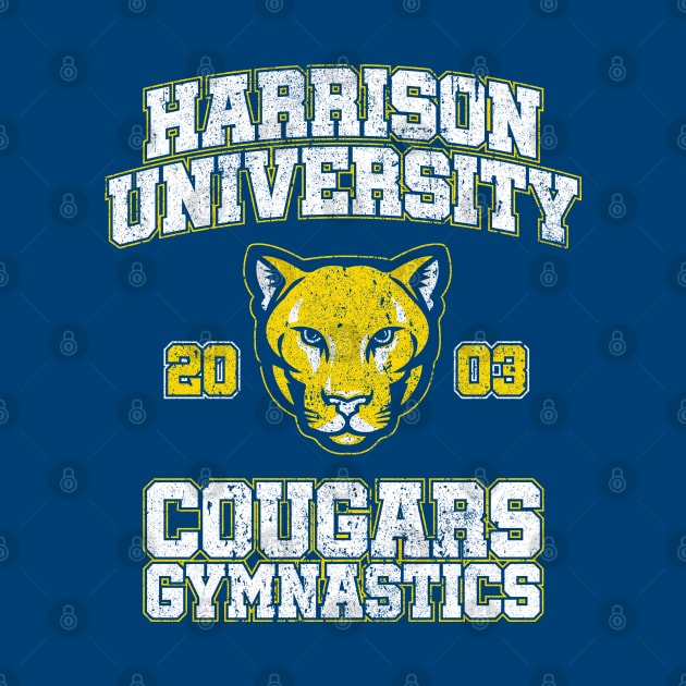 Harrison University Cougars Gymnastics (Variant) - Old School by huckblade