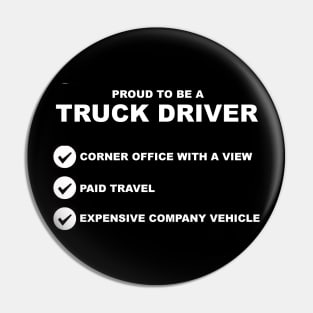 Proud to be a Truck Driver Pin