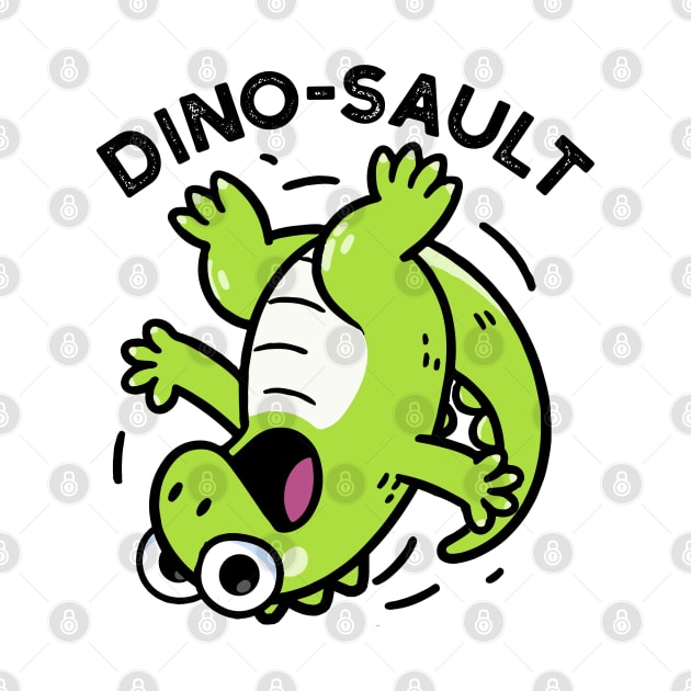 Dinosault Funny Dinosaur Pun by punnybone