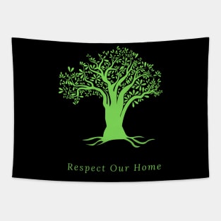 Green Tree Environmentalism Advocacy and Cause Tapestry