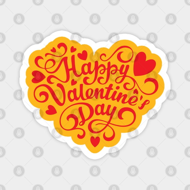 Happy Valentine Day 2021 Valentine Gift Idea Magnet by Salt88